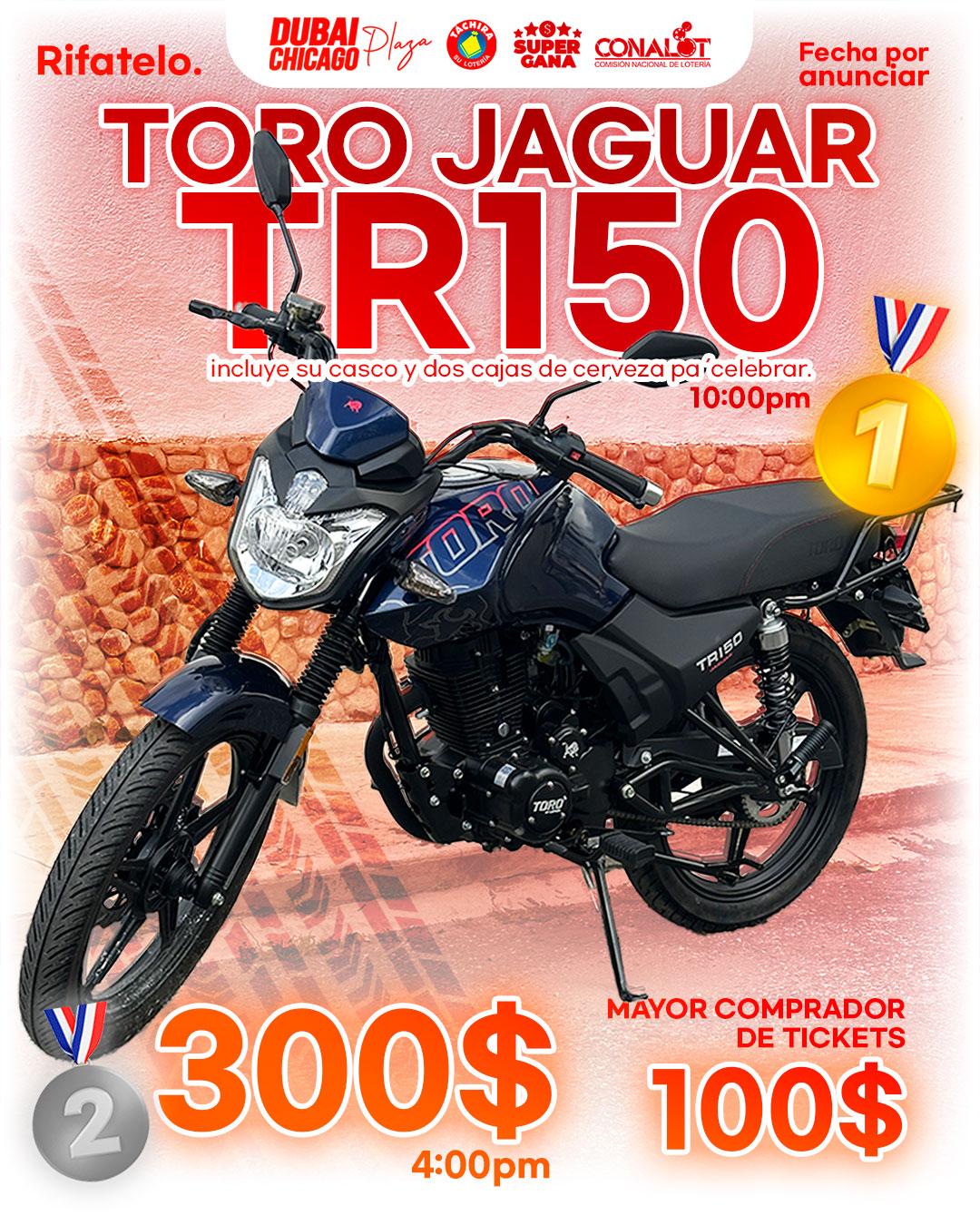 Premio principal: Moto Toro TR150